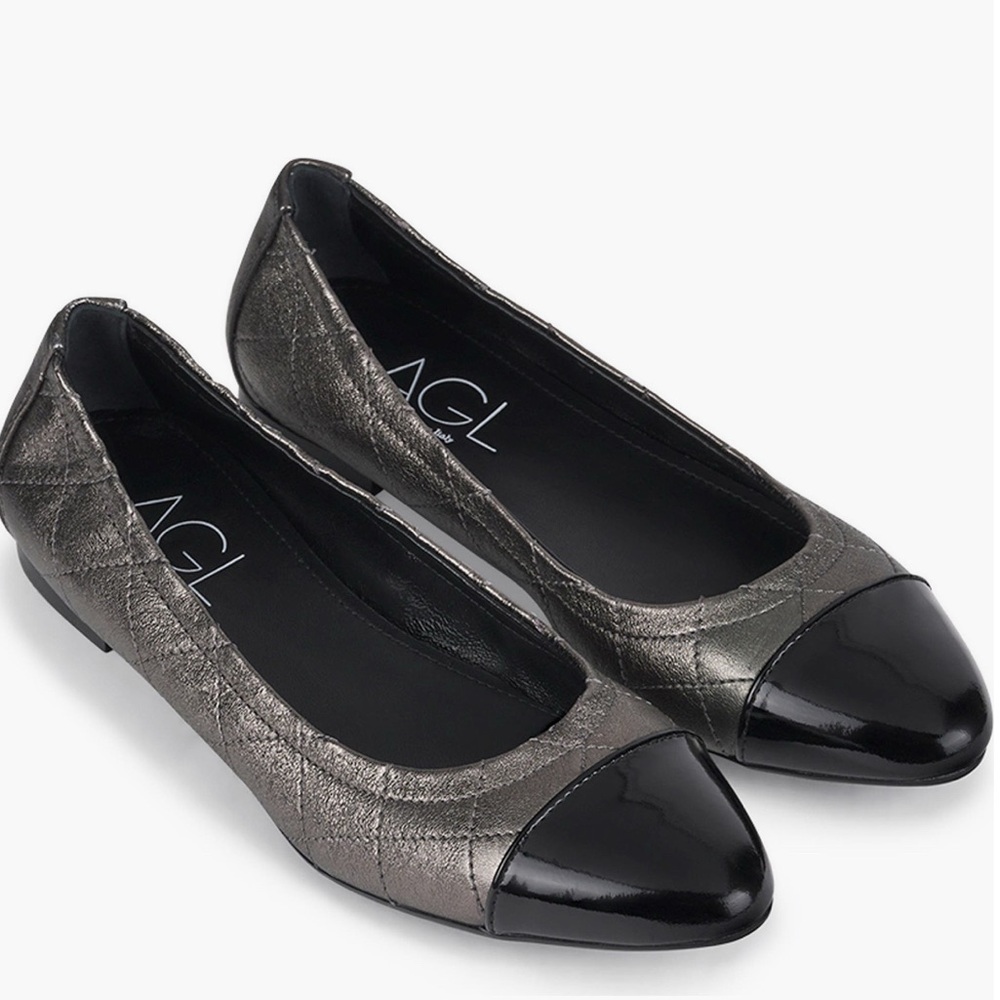 AGL Naomi Toe Cap Women's Ballet Flats 11 NEW